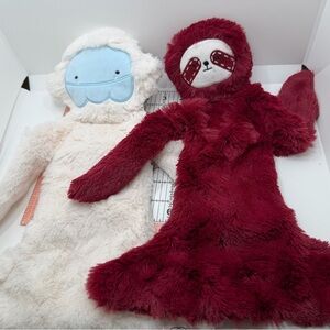 Slumberkins Yeti & Sloth Snugglers